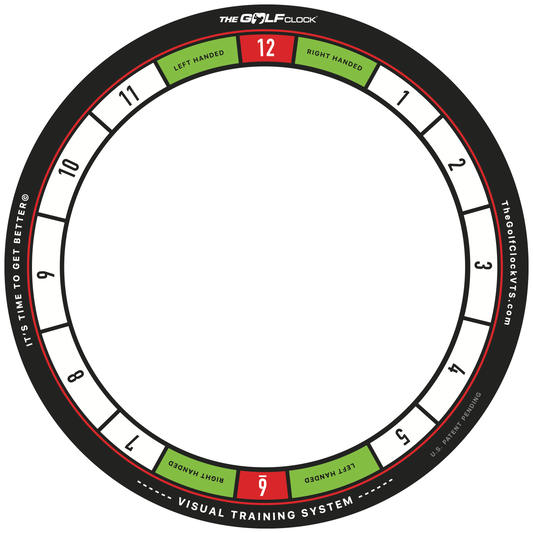 Golf clock visual training system