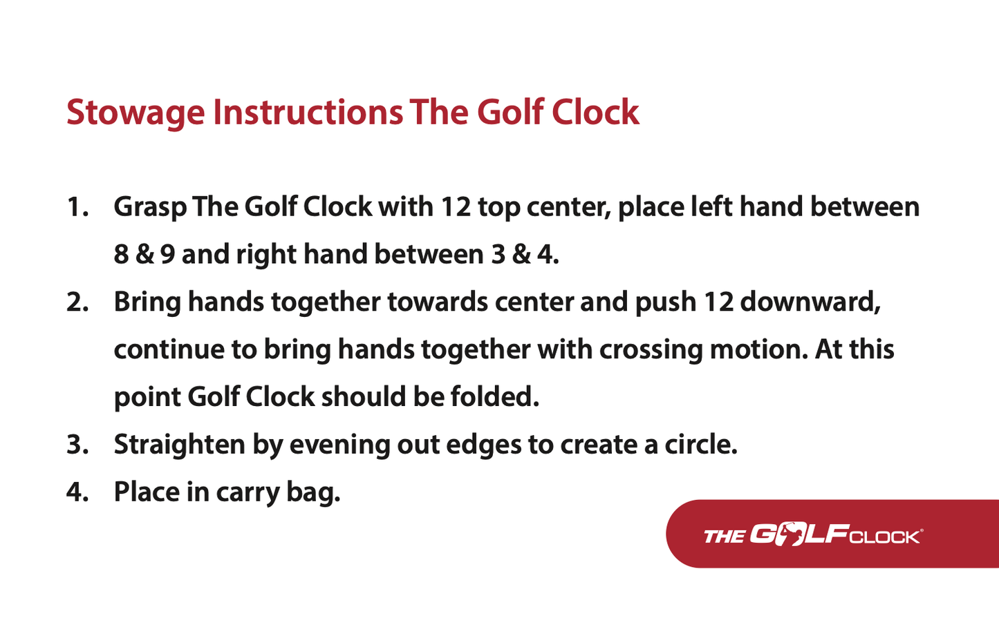 The Golf Clock Visual Training System