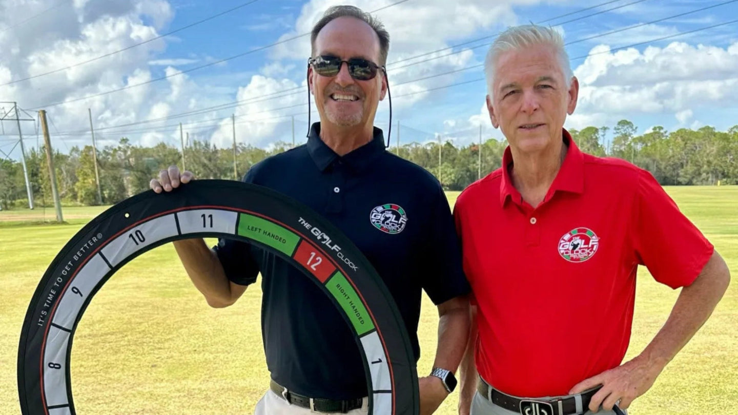 Robert Propper and Stacy Keisler, co-inventors of the Golf Clock Visual Training System